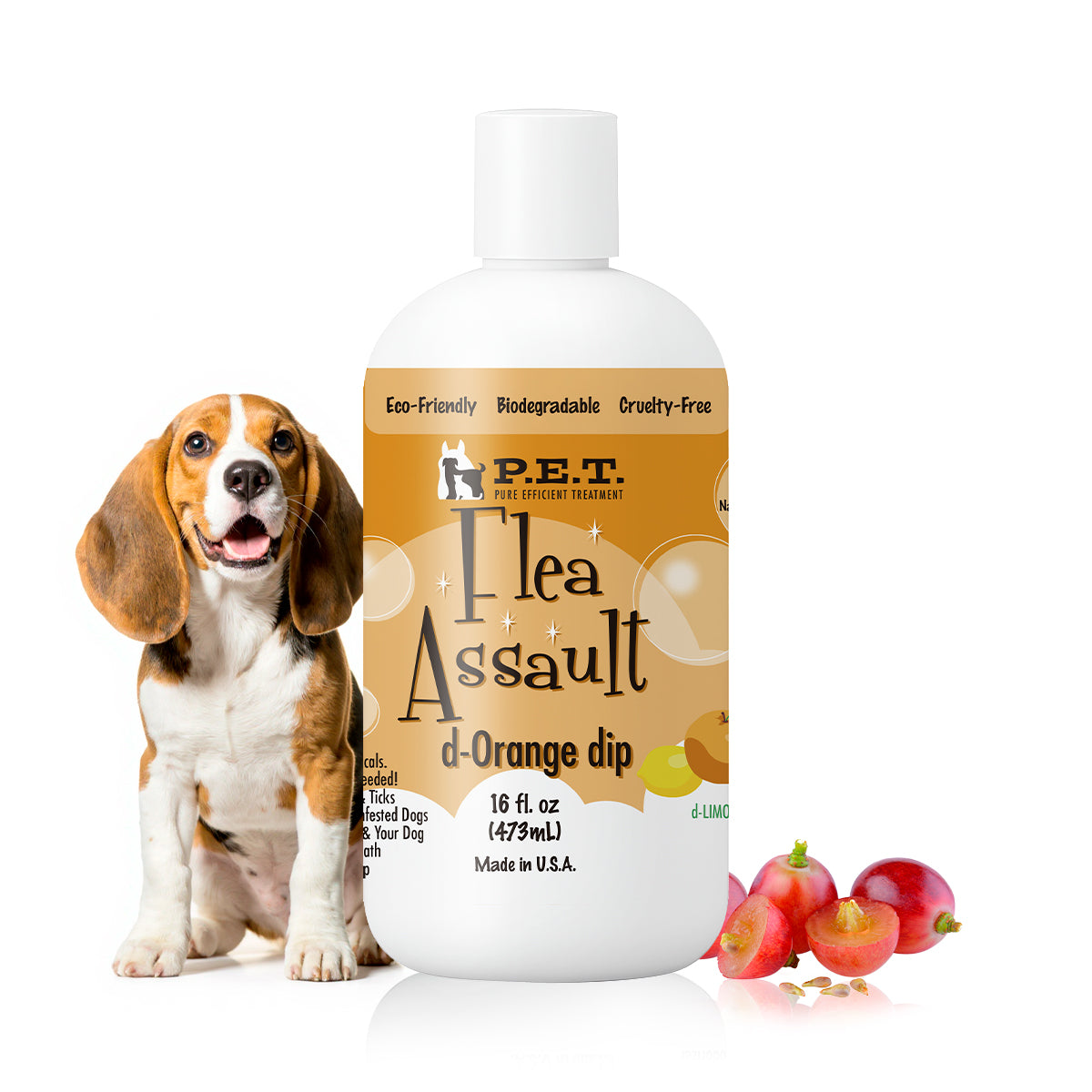 Flea Assault® Pear Pomegranate - Natural Defense & Hydrating Shampoo