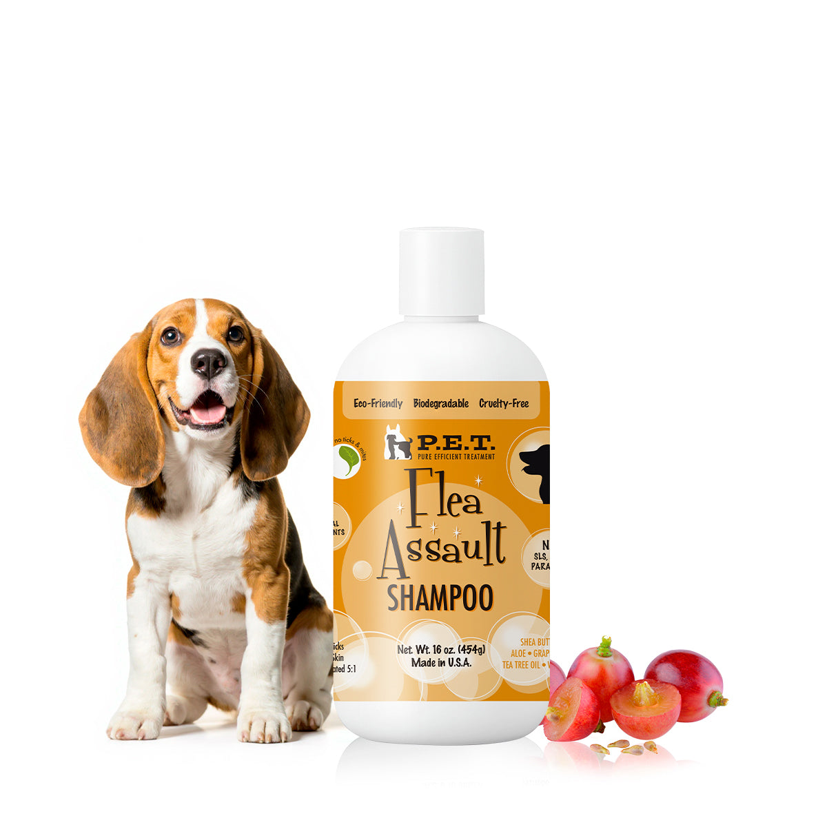 Flea Assault® Pear Pomegranate - Natural Defense & Hydrating Shampoo