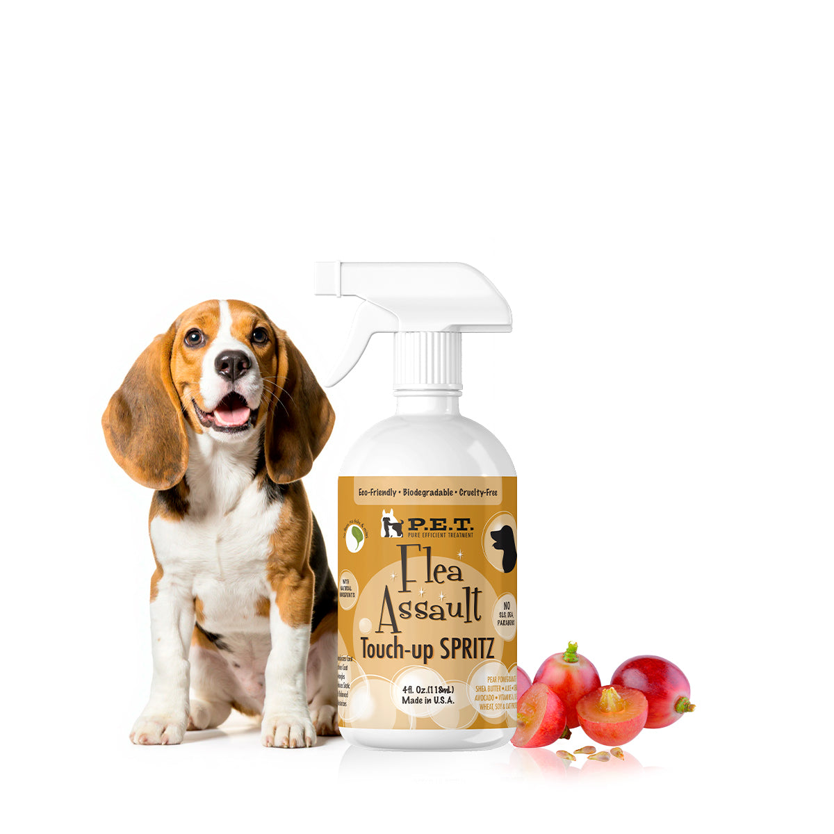 Flea Assault® Pear Pomegranate - Natural Defense & Hydrating Shampoo