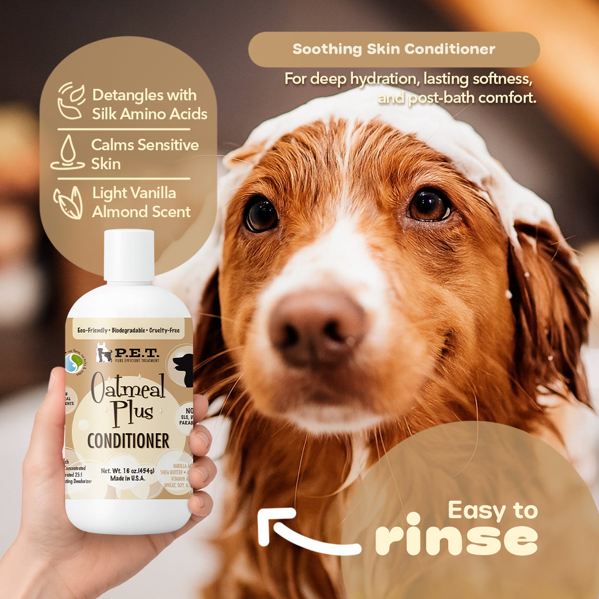 Oatmeal Plus® Vanilla Almond - Deep Moisturizing & Allergy-Safe Shampoo