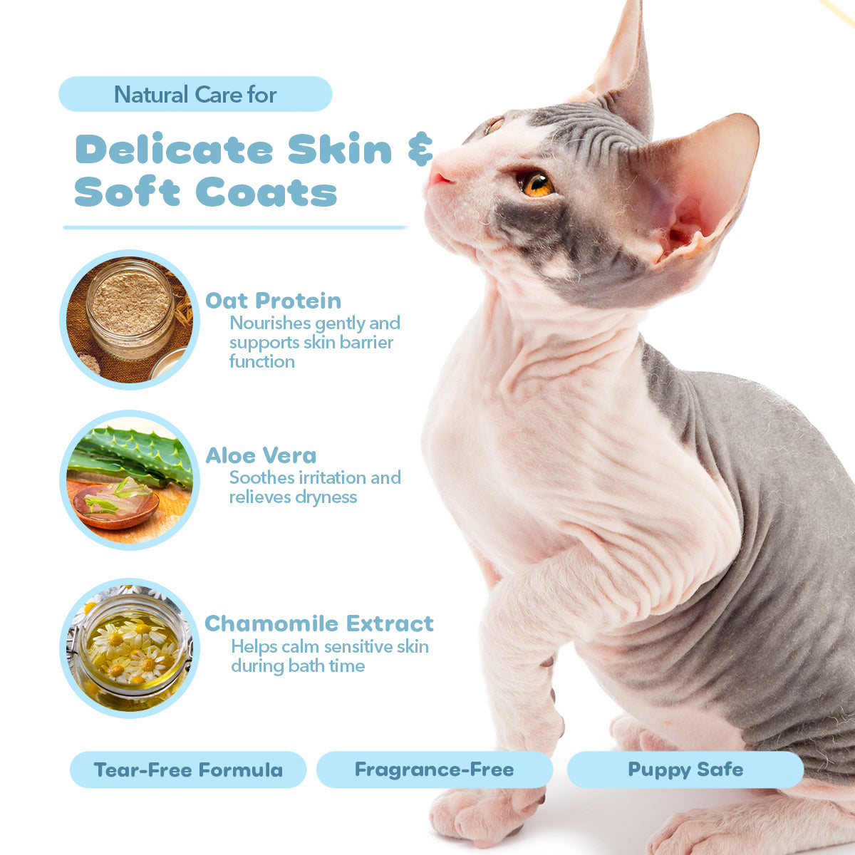 Baby Mild® Cucumber Melon - Ultra-Gentle Tear-Free Shampoo for Puppies & Kittens