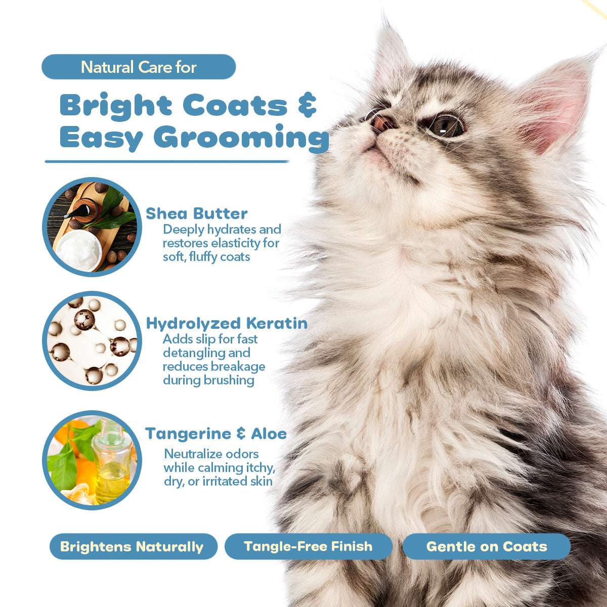 Polar Brite® Tangerine - Optical Whitening & Soothing Shampoo for Dogs & Cats