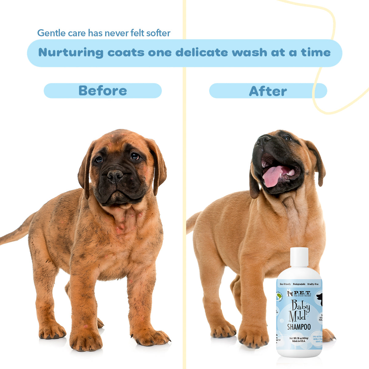 Baby Mild® Cucumber Melon - Ultra-Gentle Tear-Free Shampoo for Puppies & Kittens