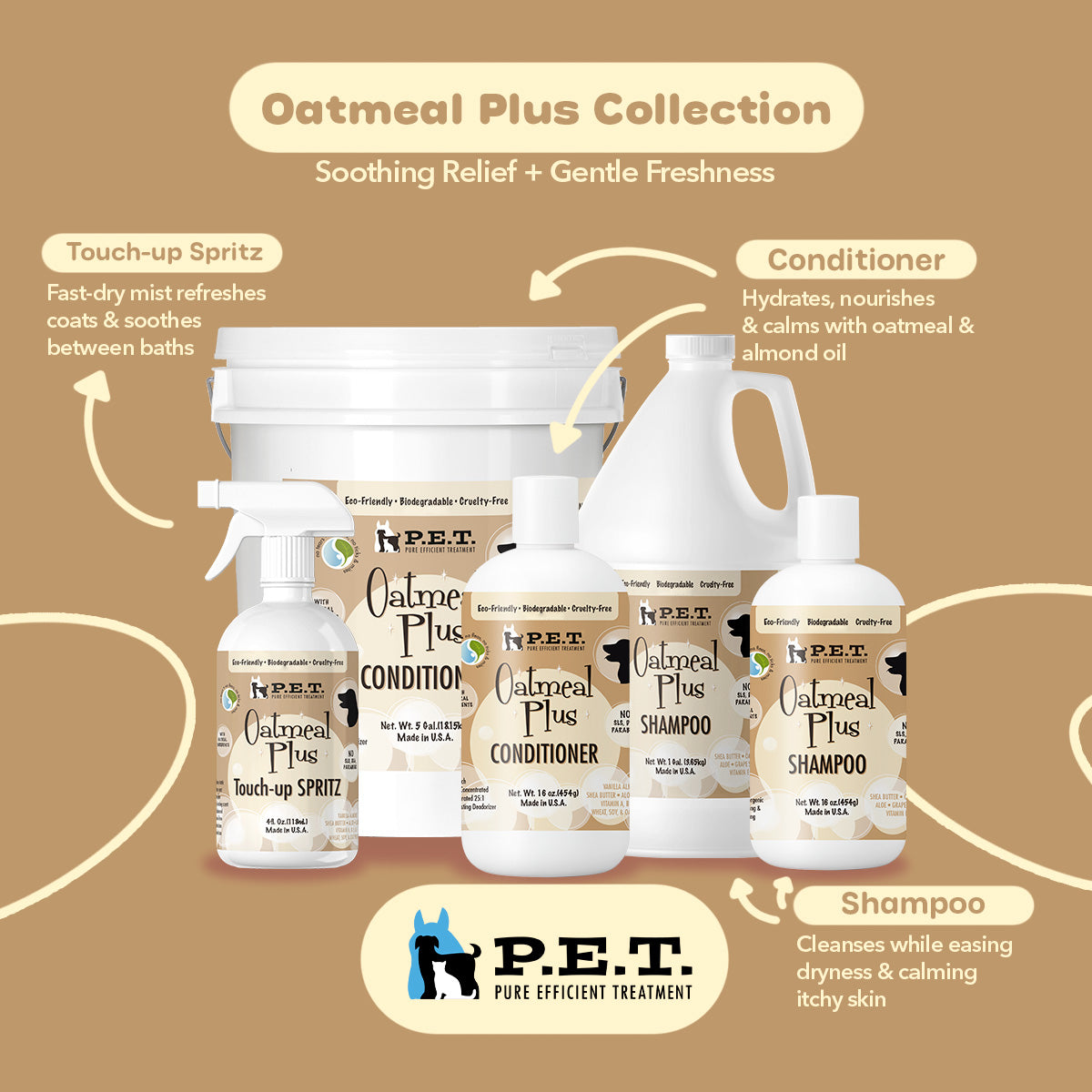Oatmeal Plus® Vanilla Almond - Deep Moisturizing & Allergy-Safe Shampoo
