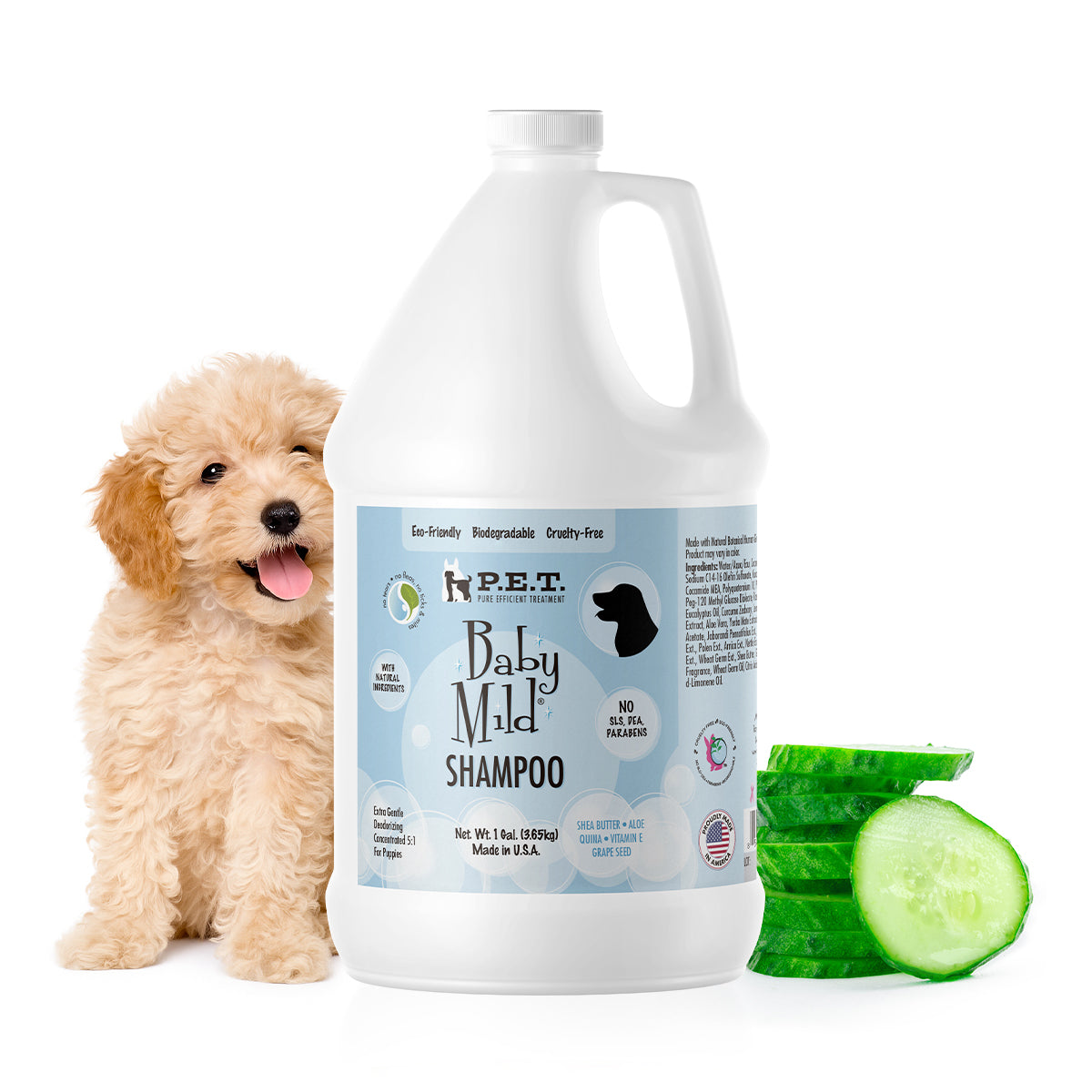Baby Mild® Cucumber Melon - Ultra-Gentle Tear-Free Shampoo for Puppies & Kittens