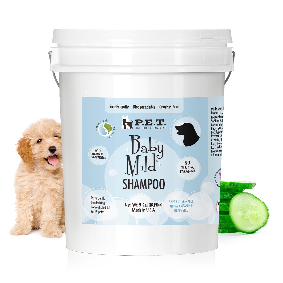 Baby Mild® Cucumber Melon - Ultra-Gentle Tear-Free Shampoo for Puppies & Kittens