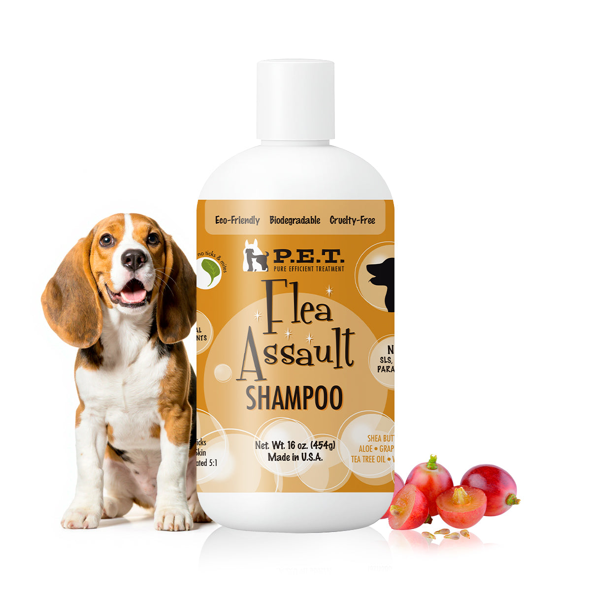 Flea Assault® Pear Pomegranate - Natural Defense & Hydrating Shampoo