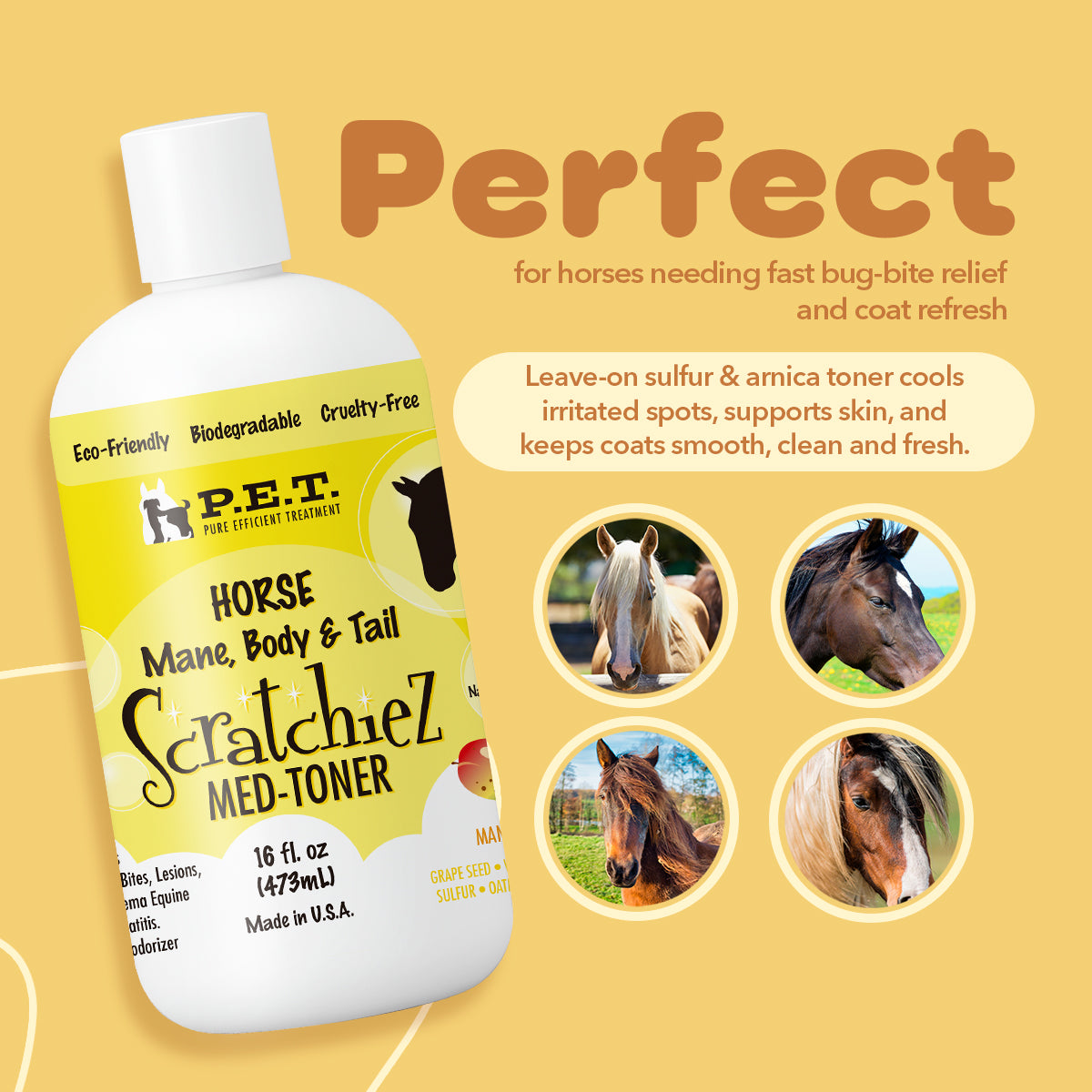 Mane, Body & Tail Horse Scratchiez® - Natural Itch & Skin Relief