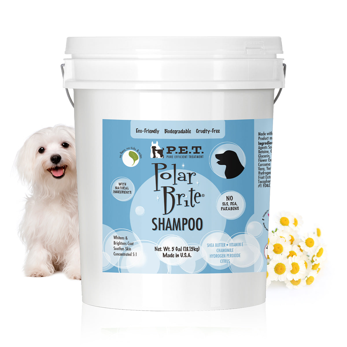 Polar Brite® Tangerine - Optical Whitening & Soothing Shampoo for Dogs & Cats