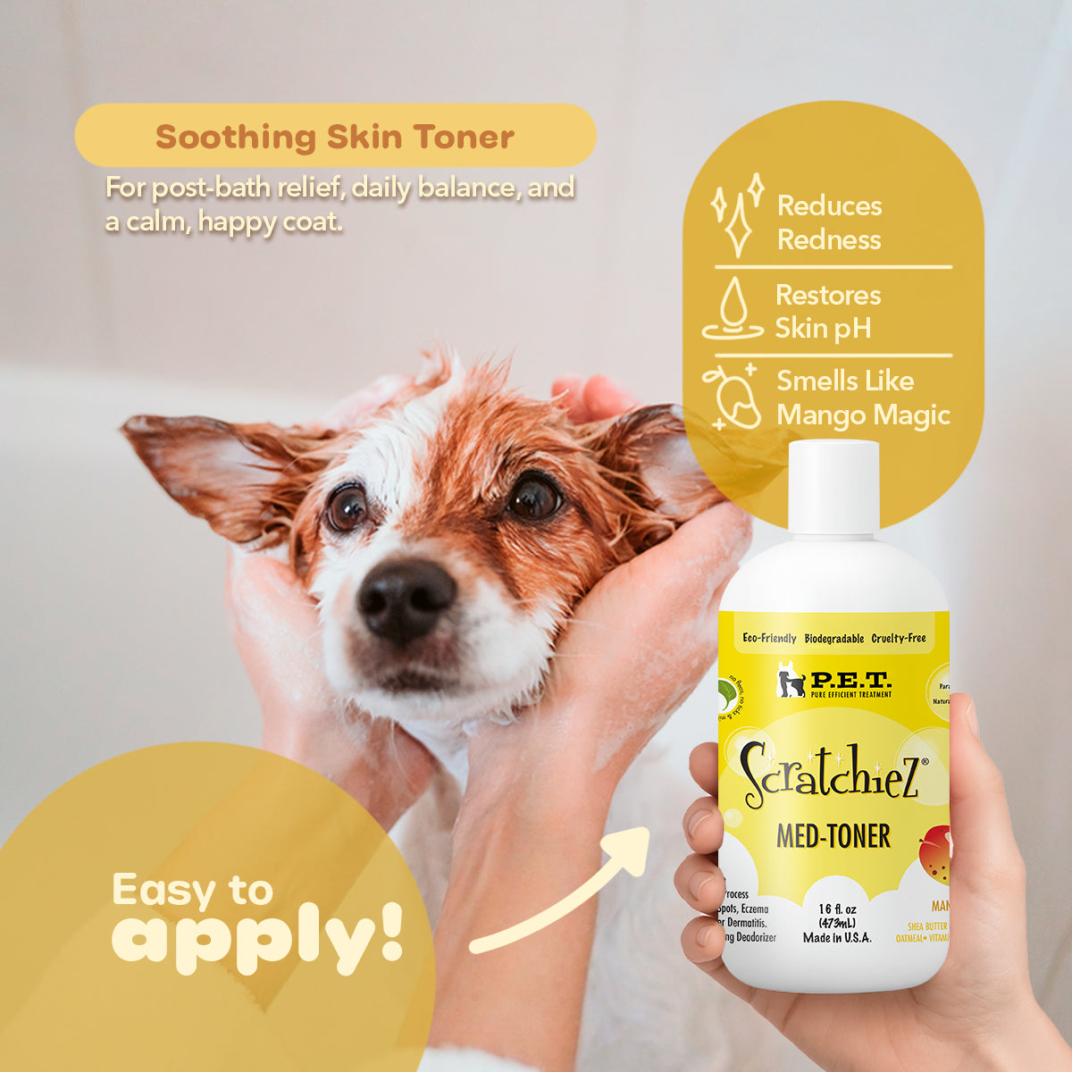 Scratchiez® Mango Mambo - Soothing Oatmeal & Aloe Relief for Dogs & Cats